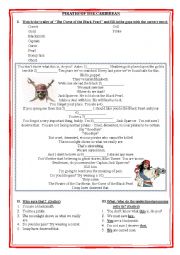 Pirates of the Carbbean (trailer worksheet + Penguin Readers)