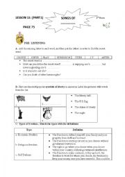 English Worksheet: lesson 13: Songs of freedom by Carlos Santana