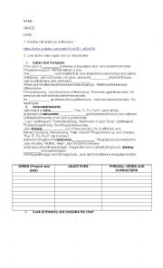 English Worksheet: Fairy Tale, Jack and the beanstalk