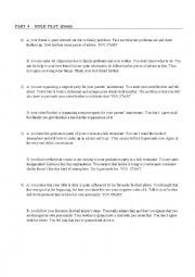 English Worksheet: Pearson Test Of English Level C1 / SPOKEN: Roleplays