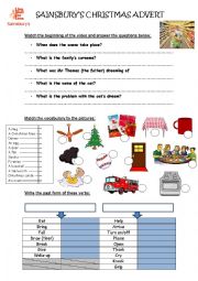 English Worksheet: Sainsburys Christmas Advert