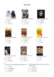 English Worksheet: Book Genres