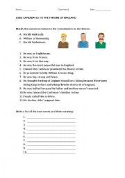 English Worksheet: 1066 Candidates