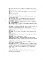 English Worksheet: bill and budd quote from kill volume I