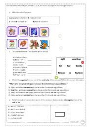 School Subsject, Numbers (1 to 20) and verb to be. 