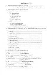 English Worksheet: TEST FOR ADULTS PRE INTERMEDIATE