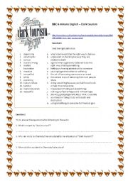 English Worksheet: BBC 6 minute English - Dark Tourism CEF B1