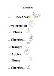 Fruits names