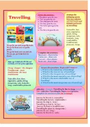 English Worksheet: Travelling