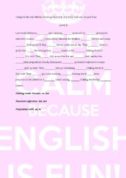 English Worksheet: Past Simple - complete the text