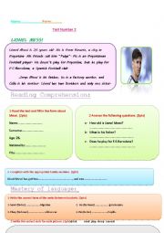 English Worksheet: lionel messi