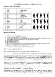 English Worksheet: Your_body_language_shapes_who_you_are