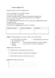 English Worksheet: grammar