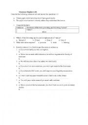 English Worksheet: grammar