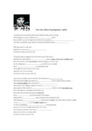 English Worksheet: The River (Bruce Springsteen)