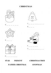 English Worksheet: christmas sheet
