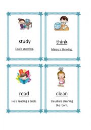 ACTION VERBS FLASHCARDS