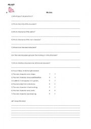 English Worksheet: Mister Lazy