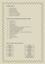 English Worksheet: Job and duties - Interview and Language