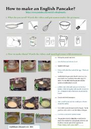 English Worksheet: English Pancakes