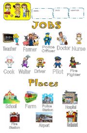 English Worksheet: Jobs and Workplaces