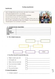 English Worksheet: 5th grade Test