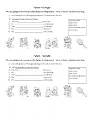 English Worksheet: future going to