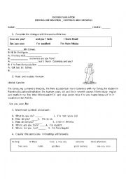 English Worksheet: personal introduction