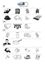 English Worksheet: phonics short a part 1