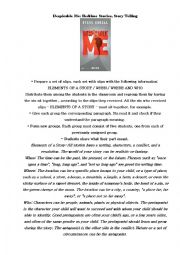 English Worksheet: Despicable me:storytelling