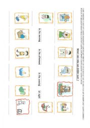 English Worksheet: Daily Routine