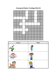 Feelings - Crossword Puzzle 2
