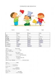 Comparative and superlative through discovery (KEY and EXPLANATIONS)