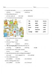 English Worksheet: The Early Bird