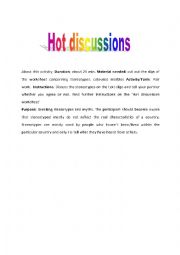 English Worksheet: Hit Discussions: Breaking stereotypes and myths.