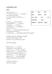 English Worksheet: Lunchmoney Lewis - I got bills