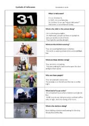 English Worksheet: Symbols of Halloween
