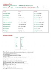 English Worksheet: the passive form 