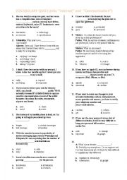 English Worksheet: TEOG VOCABULARY QUIZ (Units 4/5 Internet and  Communication) 