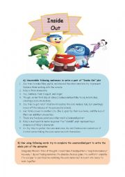 Inside Out , movie worksheet