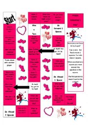 English Worksheet: Conversation about Valentines Day