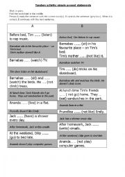 English Worksheet: simple present affirmative and negative