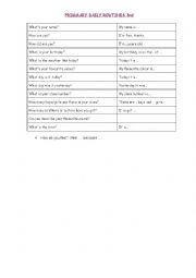 English Worksheet: DAILY ROUTINES