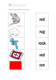 English Worksheet: Phonics exercise