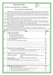 Winter Term Test Paper 9 form