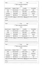 English Worksheet: Composition