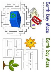 English Worksheet: earth day