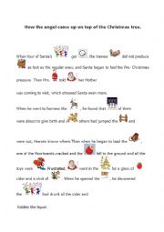 English Worksheet: christmas story
