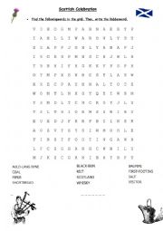 English Worksheet: Hogmanay 