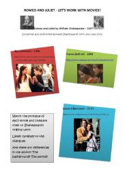 English Worksheet: Romeo and Juliet - Movies